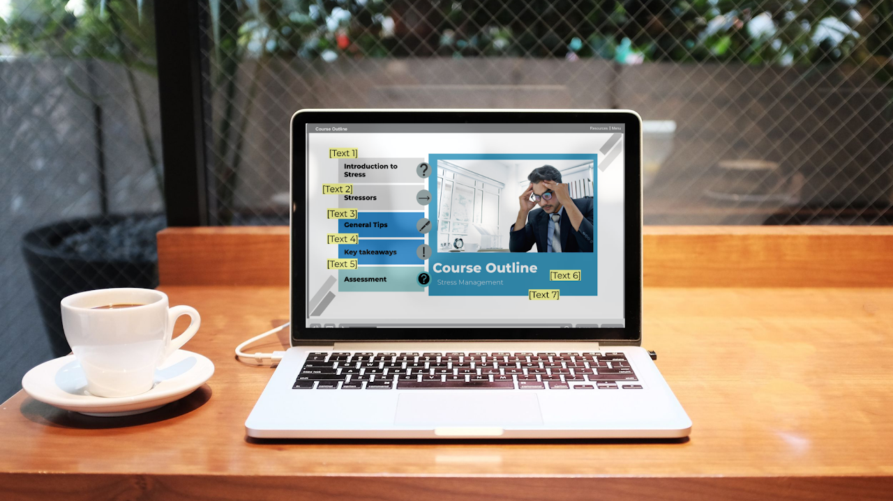 Storyboard on laptop